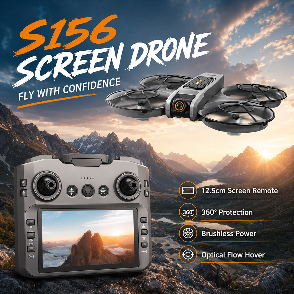 Fpv Drone Bag - Drone RC ZNLYRION S156 com Câmera