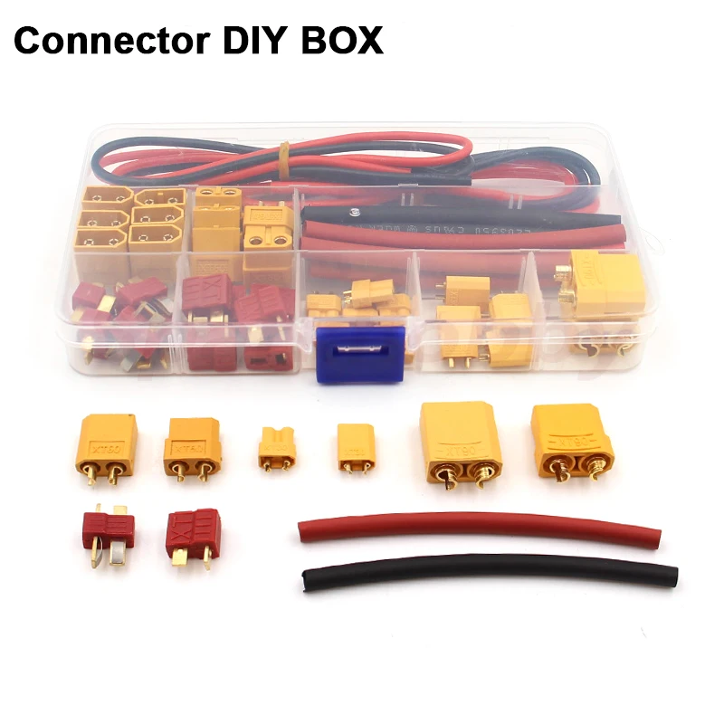 Fpv Drone Tool Kit - Conector caixa diy (xt30/xt60/xt90/t-plug/fio de silicone)