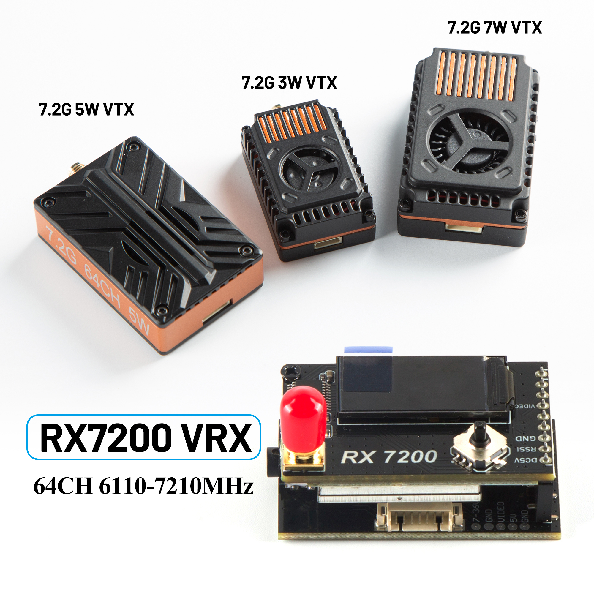 Fpv Drone Goggles - Módulo Receptor de Vídeo 7.2G 64