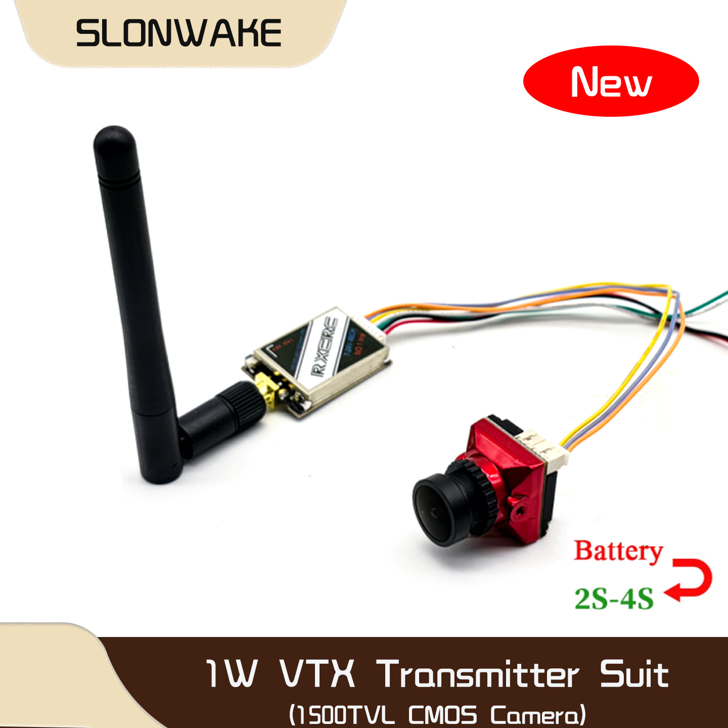 Fpv Drone Camera - Transmissor de Vídeo Ajustável SLONWAKE 5.8G