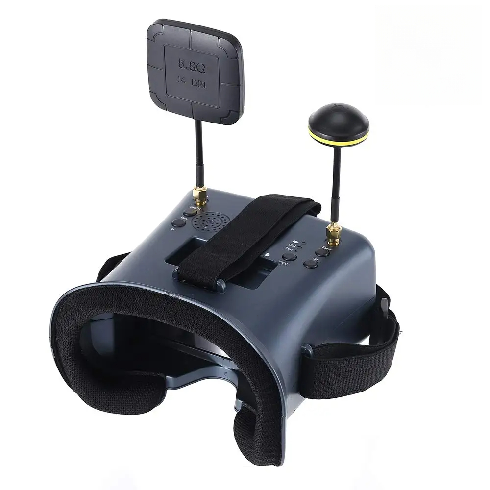 Fpv Drone Goggles - 5.8g 40ch 4.3 Polegada 800*480 fone