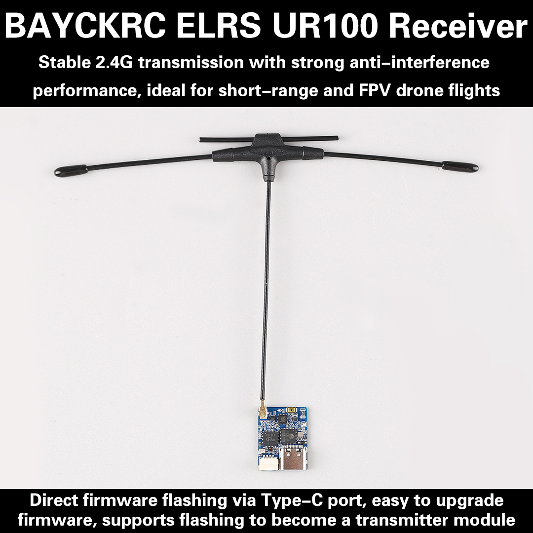 Fpv Drone Frame - Receptor BAYCKRC UR100 ExpressLRS Dual Band