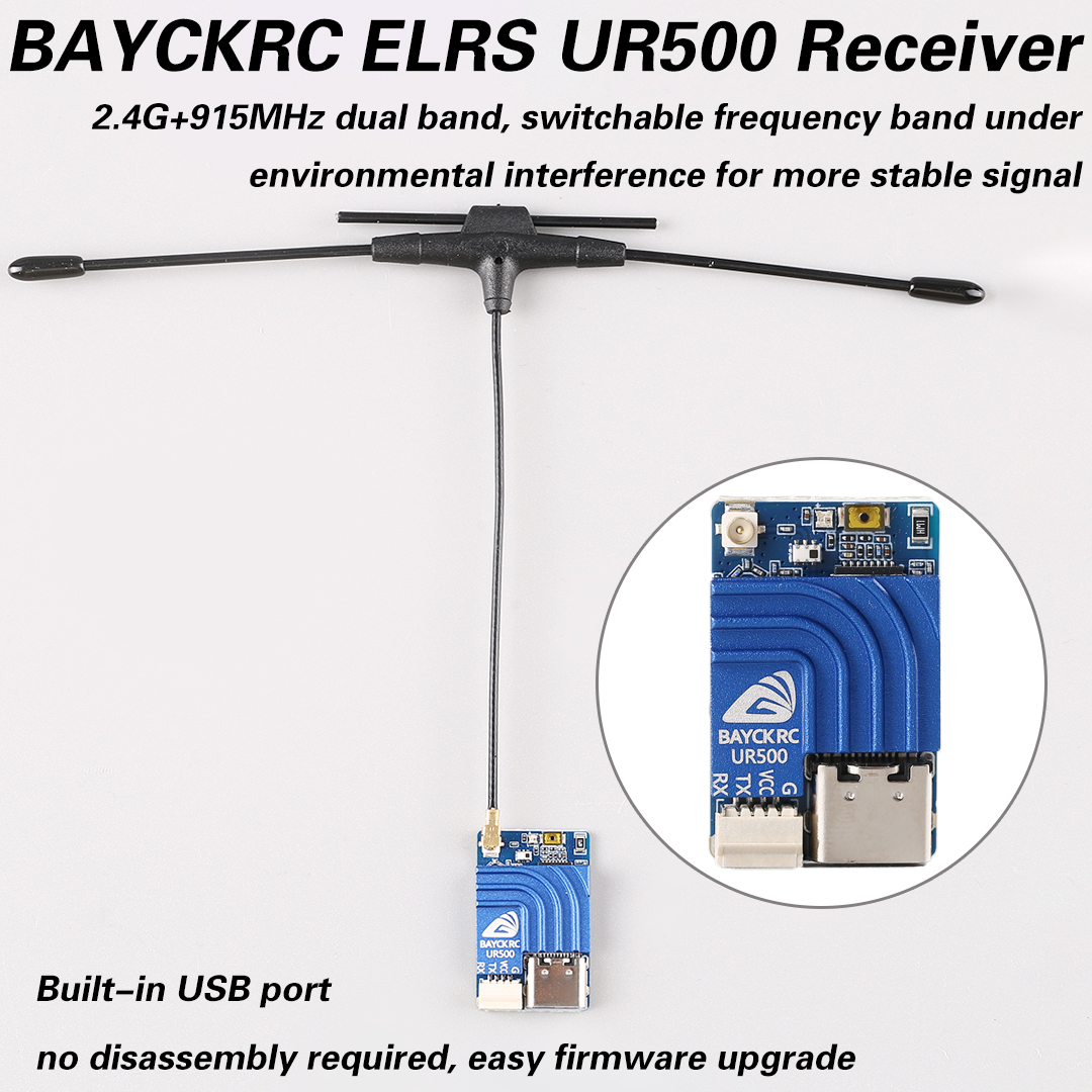 Fpv Drone Frame - Receptor FPV BAYCKRC UR500 ELRS RX