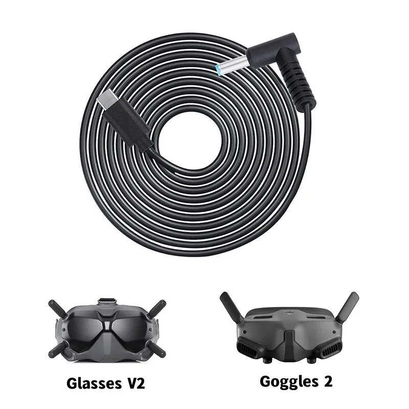 Fpv Drone Goggles - Cabo de Carregamento Tipo-C para DJI