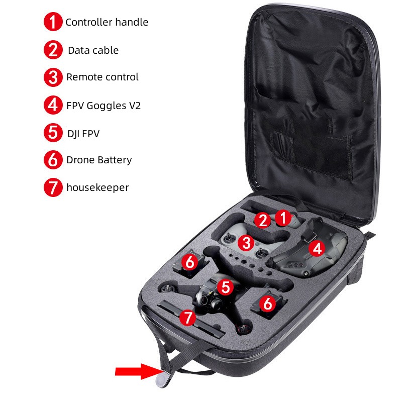 Mochila caso duro forro de eva - Fpv Drone Bag avaliação e preço