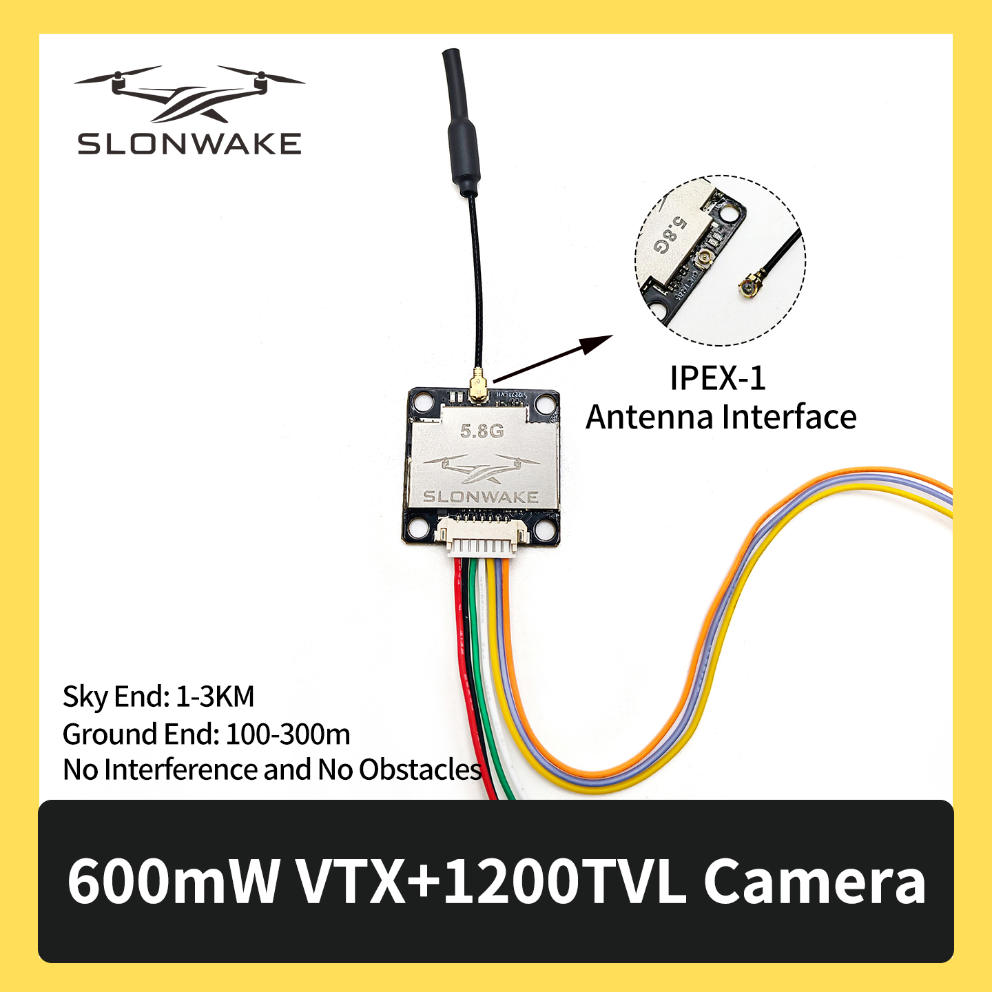 SLONWAKE 5.8G 600mW 7-24V FPV  - Fpv Drone Receiver avaliação e preço