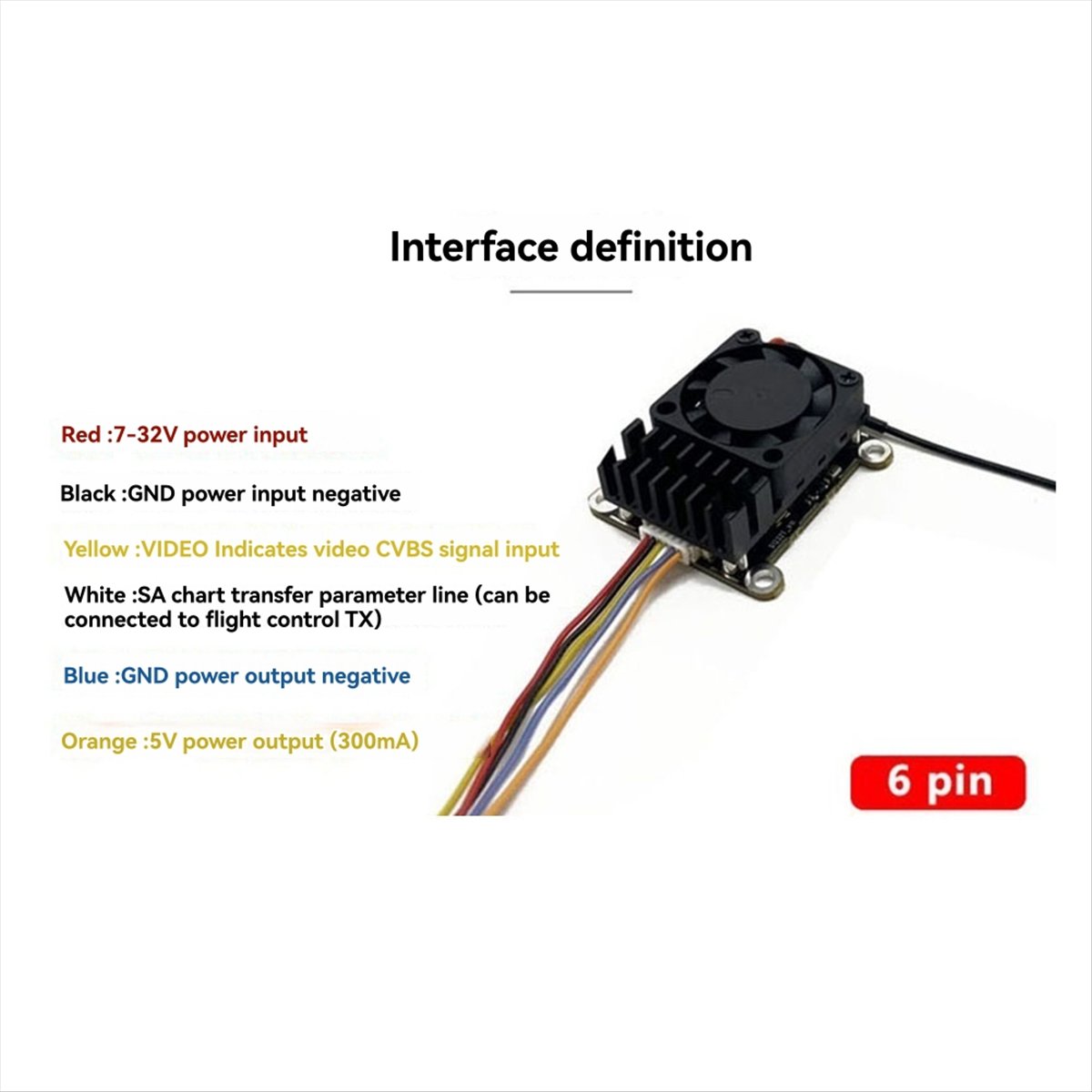 5.8G 2W VTX 2000mW FPV Módulo  - Fpv Drone Vtx avaliação e preço