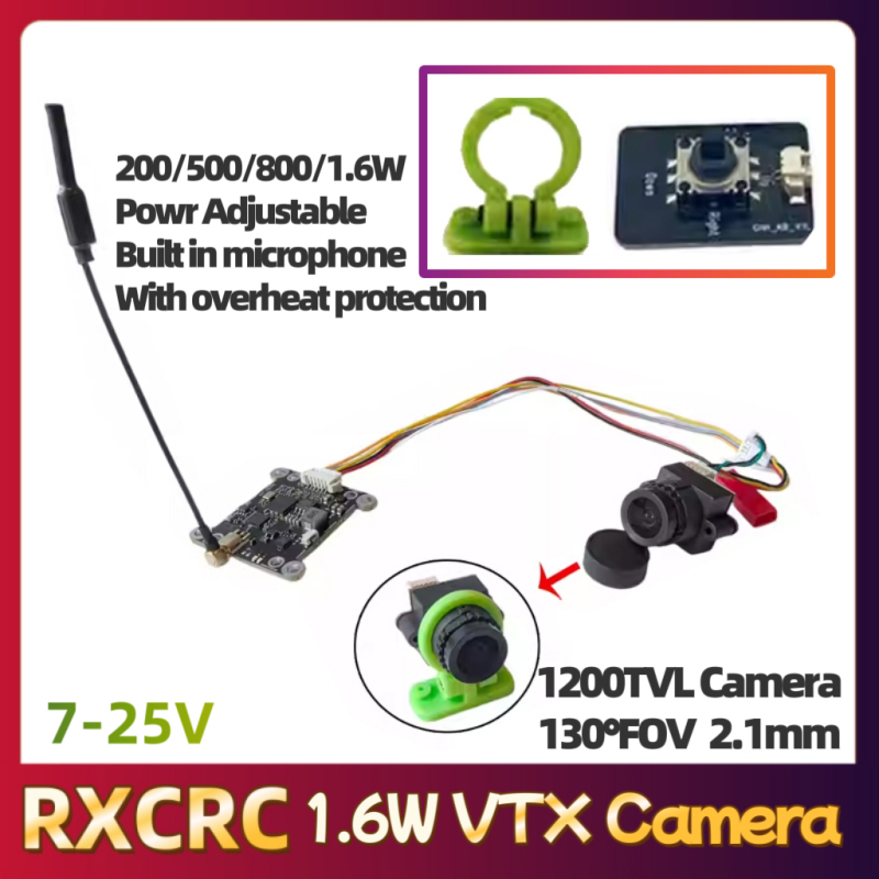 Módulo RXCRC 5.8G 48CH 1.6W VT - Fpv Drone Camera avaliação e preço