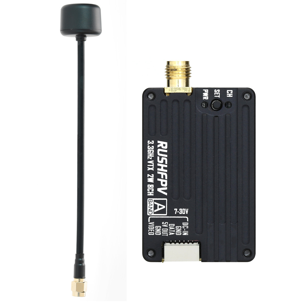 Transmissor RUSHFPV 3.3G 2W VT - Fpv Drone Antenna avaliação e preço