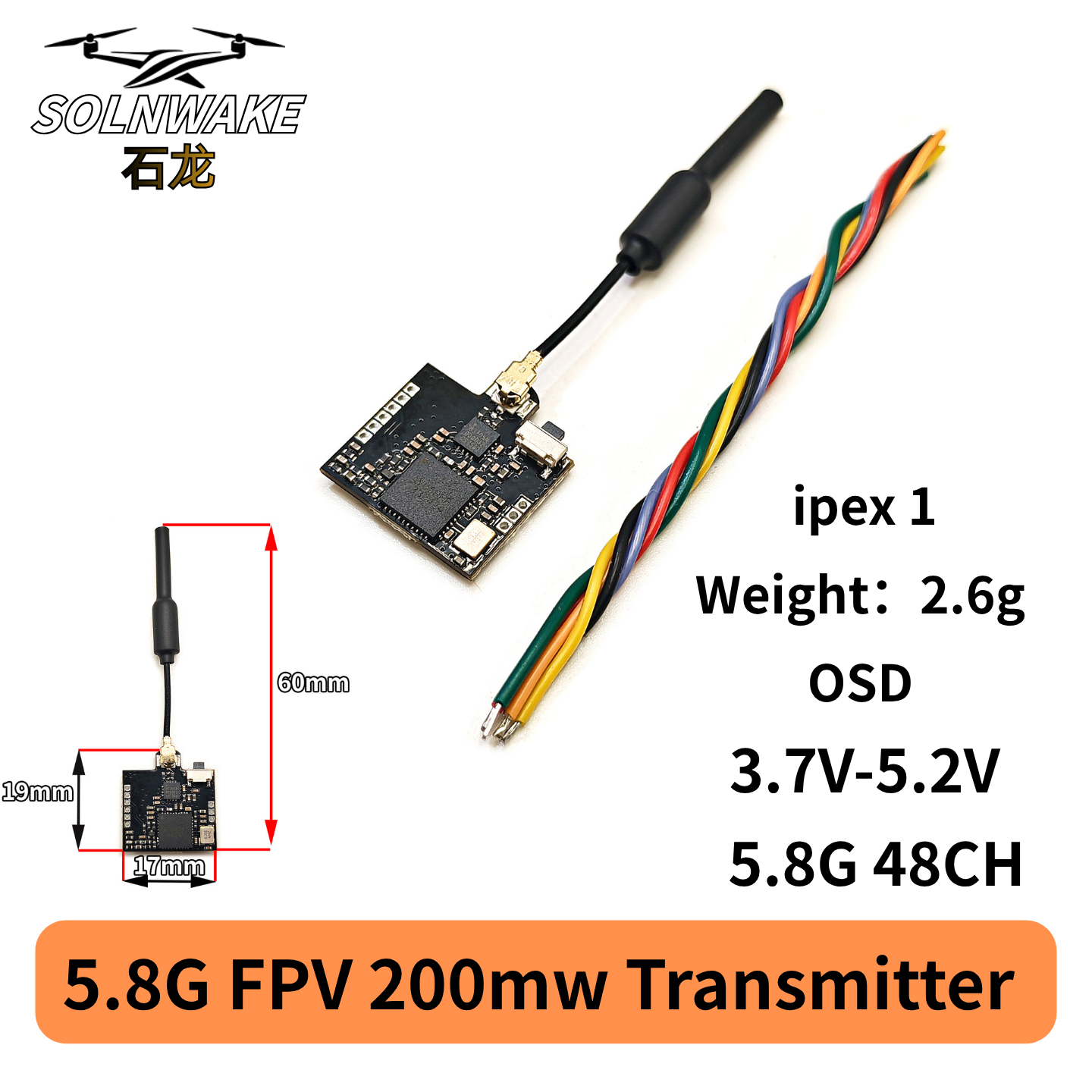 Transmissor Micro VTX SLONWAKE - Fpv Drone Receiver avaliação e preço