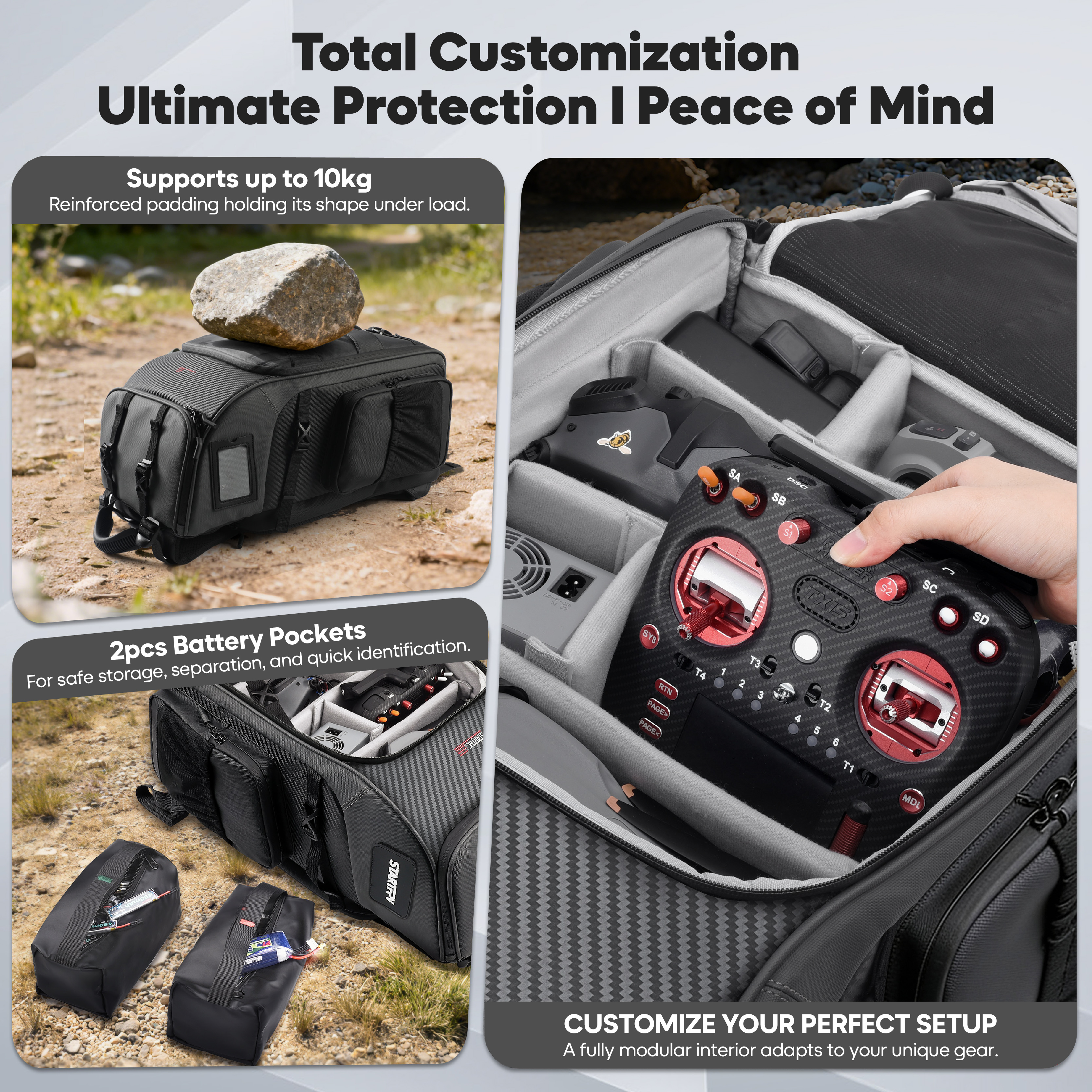 Mochila para Drone FPV 40L, Bo - Fpv Drone Bag avaliação e preço
