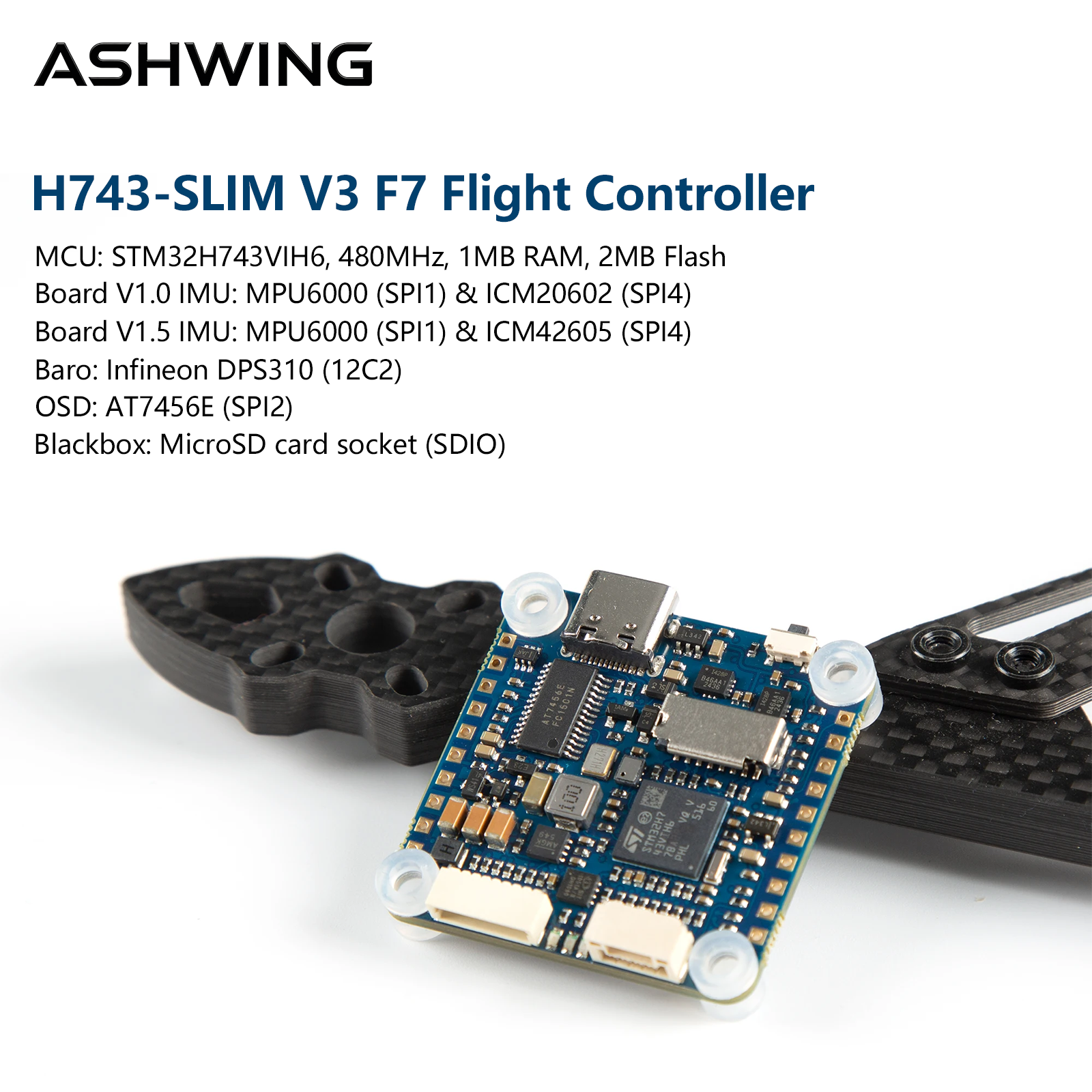 Controlador de Voo H743-SLIM V - Fpv Drone Flight Controller avaliação e preço