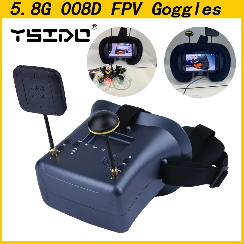 5.8g 40ch 4.3 Polegada 800*480 - Fpv Drone Goggles avaliação e preço