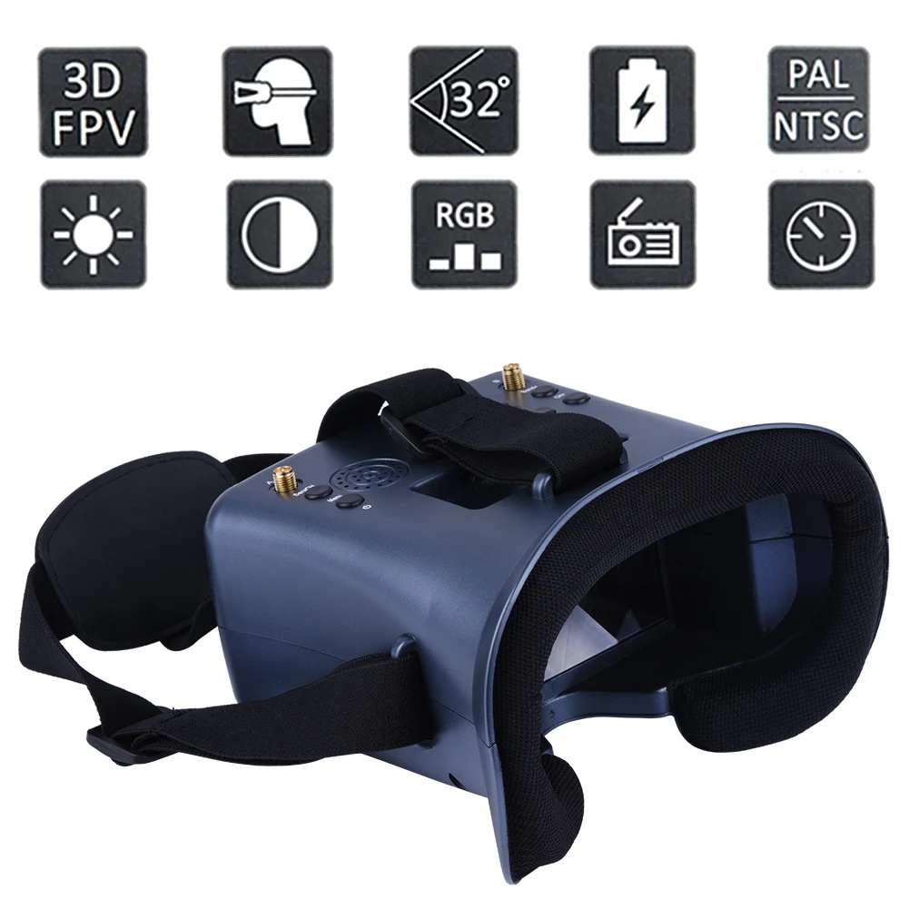5.8g 40ch 4.3 Polegada 800*480 - Fpv Drone Goggles avaliação e preço