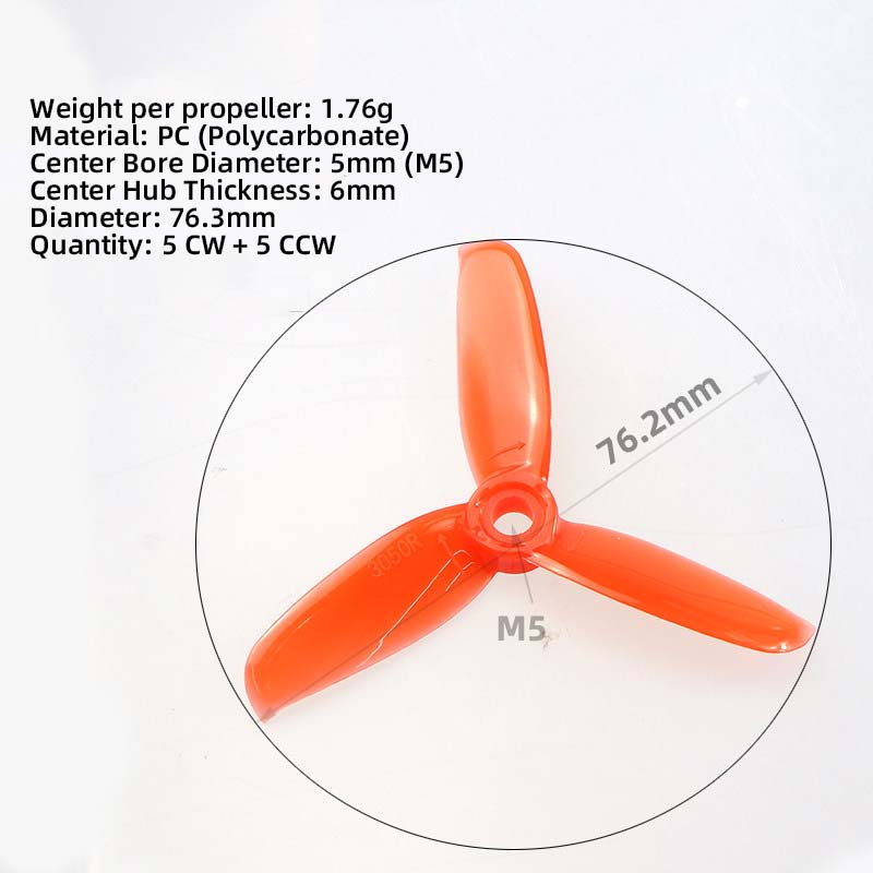 Hélices de 3 Polegadas 3050, 5 - Fpv Drone Motor avaliação e preço