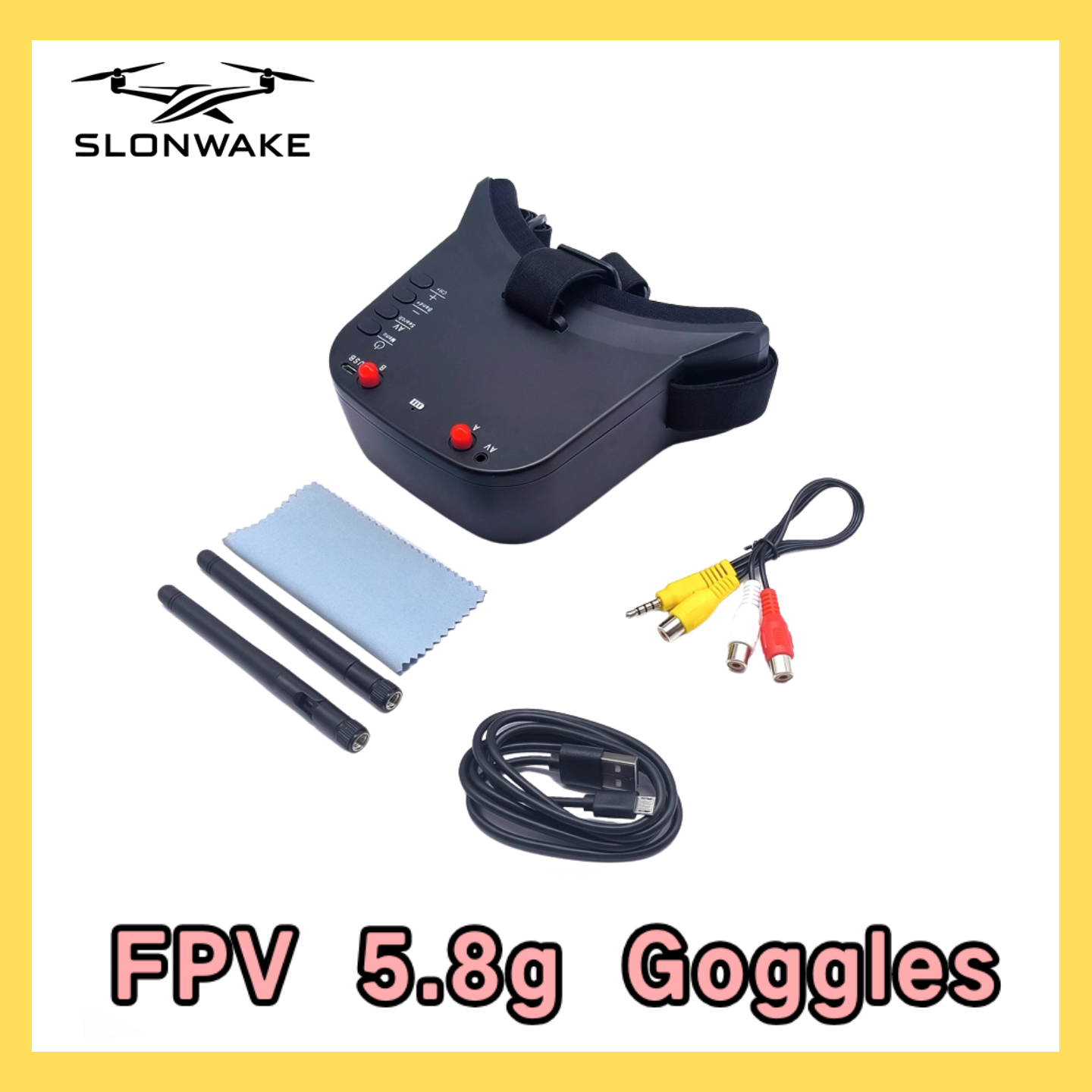 SLONWAKE 5.8G 48CH FPV 400mw V - Fpv Drone Receiver avaliação e preço